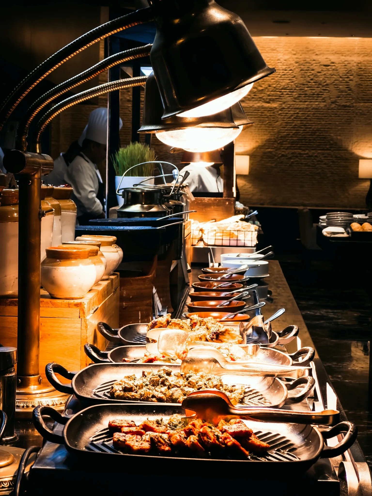 Estação quente de buffet